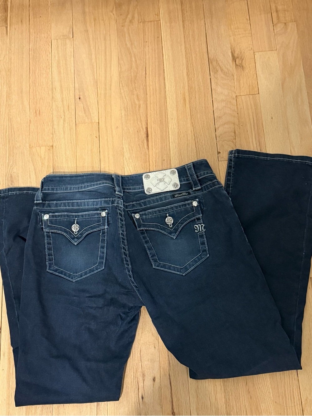 Miss Me Easy Boot Mid-Rise Bootcut Jeans Boot Cut Jeans Waist 30 in Blue